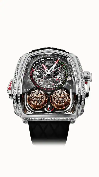 Jacob & Co. Twin Turbo Furious Baguette — White Gold TT800.30.BD.AA.A