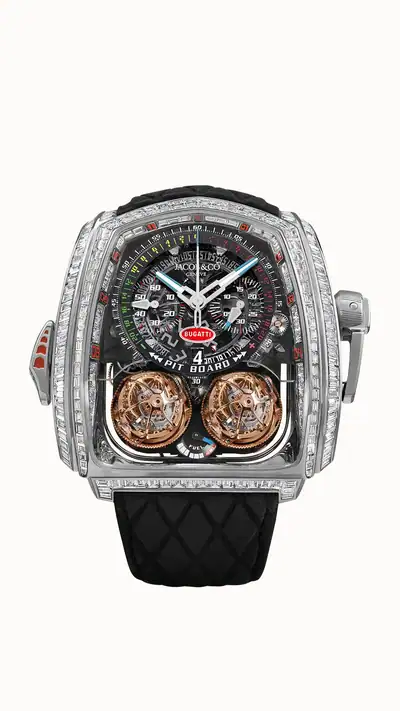 Jacob & Co. Twin Turbo Furious Baguette — White Gold II TT800.30.BD.AB.A