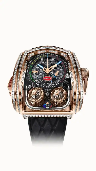 Jacob & Co. Twin Turbo Furious Baguette — Rose Gold TT800.40.BD.AB.A