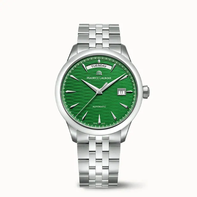 Maurice Lacroix 1975 AUTOMATIC VAGUES DU JURA GREEN 756058-SS002-630-1