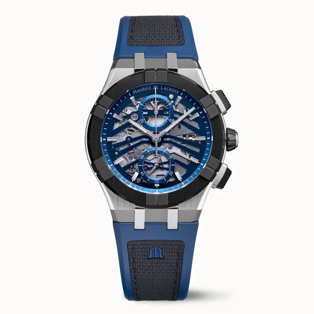 Maurice Lacroix AIKONIC AUTOMATIC CHRONOGRAPH SKELETON, AC8018-SSL20-030-4