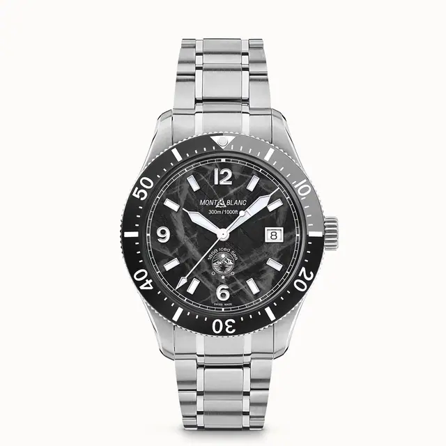 Montblanc Iced Sea Automatic Date, Steel - Ceramic - Black MB129371