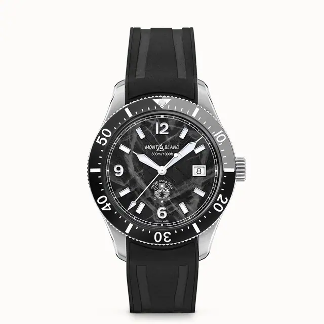 Montblanc Iced Sea Automatic Date, Steel - Ceramic - Black MB129372