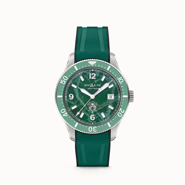 Montblanc Iced Sea Automatic Date, Steel - Ceramic - Green MB129765