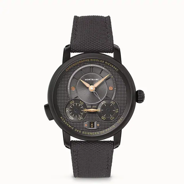 Montblanc Star Legacy Nicolas Rieussec Chronograph 43 mm Limited Edition - 500 pieces, 500 pieces - Acier ADLC noir MB130985