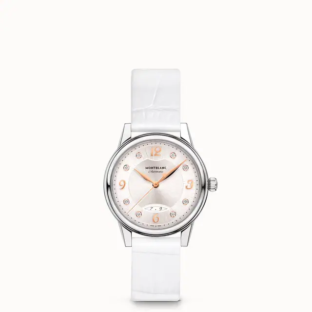 Montblanc Bohème Automatic Date 30 mm, Steel - White MB133305