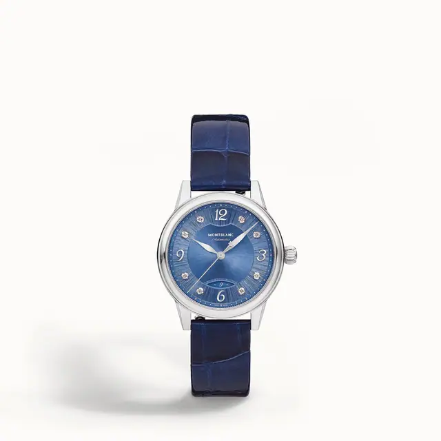 Montblanc Bohème Automatic Date 30 mm, Steel - Blue MB133306