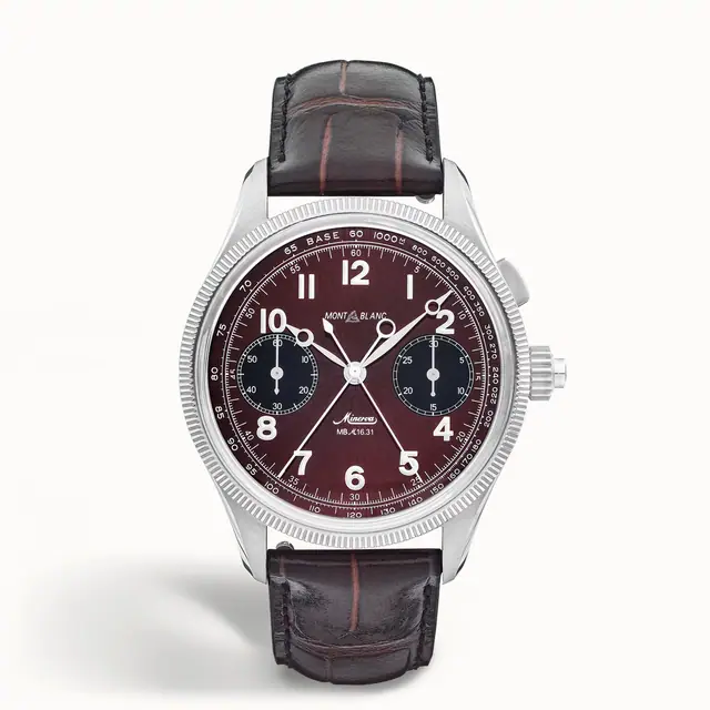 Montblanc 1858 Split Second Chronograph Limited Edition - 100 pieces, 100 pieces - STEEL, GREY GOLD MB134029