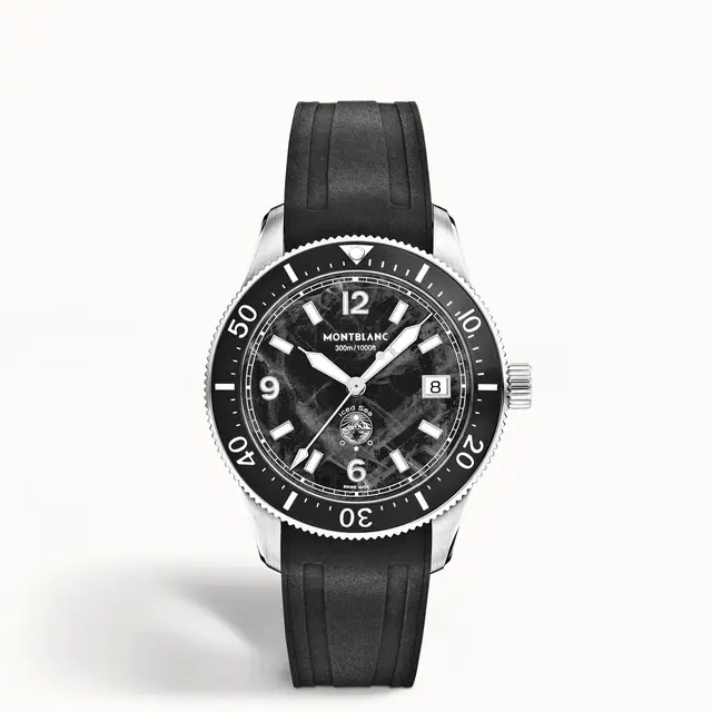 Montblanc Iced Sea Automatic Date 0 Oxygen, Steel - Ceramic - Black MB136542