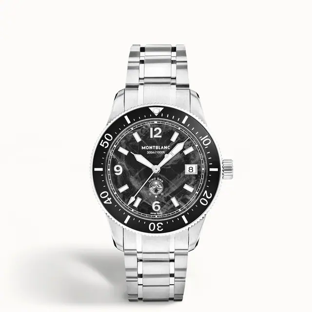 Montblanc Iced Sea Automatic Date 0 Oxygen, Steel - Ceramic - Black MB136765