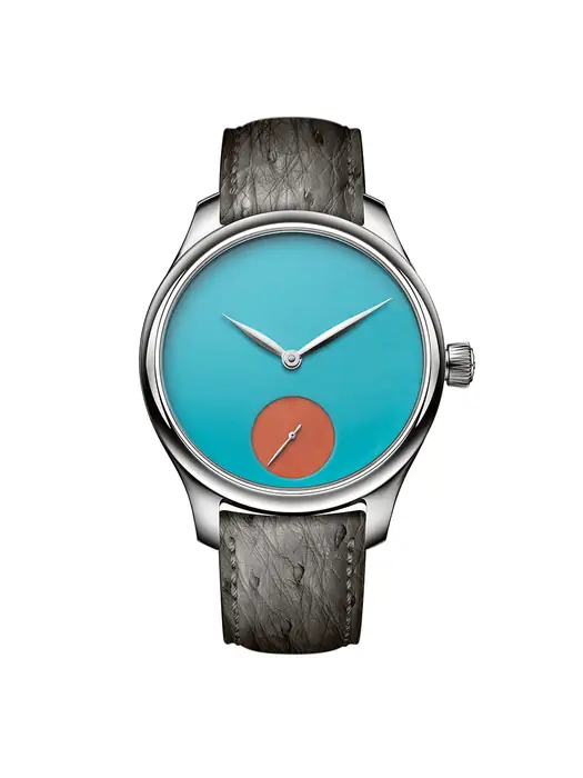 H. Moser & Cie. Endeavour Small Seconds Concept POP Turquoise and deep orange coral 1202-1200