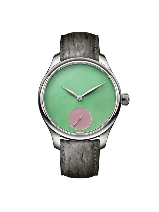 H. Moser & Cie. Endeavour Small Seconds Concept POP Burmese jade and pink opal 1202-1205