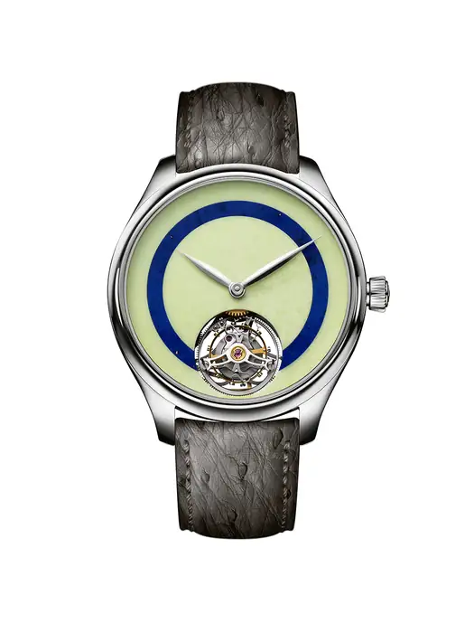 H. Moser & Cie. Endeavour Tourbillon Concept POP Lemon chrysoprase and lapis lazuli 1805-1203