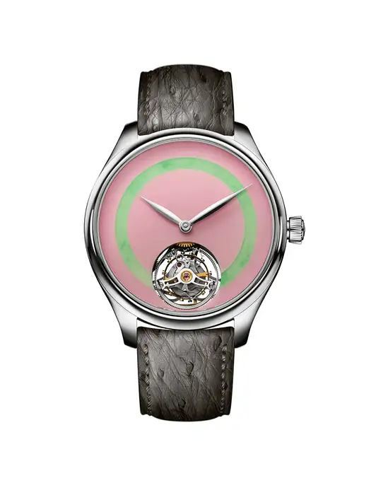 H. Moser & Cie. Endeavour Tourbillon Concept POP Pink opal and burmese jade 1805-1204