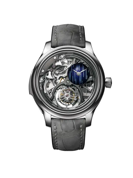 H. Moser & Cie. Endeavour Minute Repeater Cylindrical Tourbillon Skeleton Cosmic Rain 1909-0501