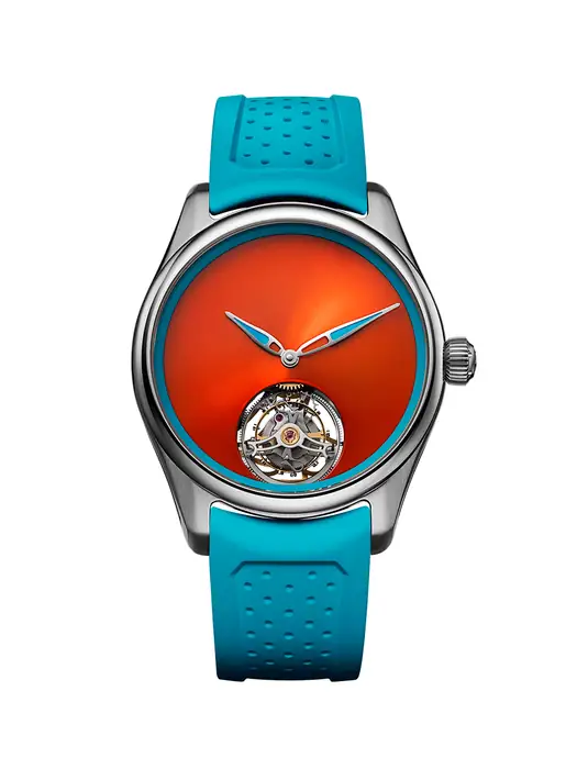 H. Moser & Cie. Pioneer Tourbillon Spiced Aqua 3805-1200