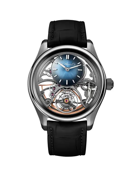 H. Moser & Cie. Pioneer Cylindrical Tourbillon Skeleton 3811-1200