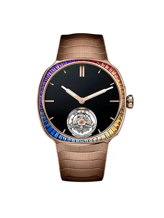 H. Moser & Cie. Streamliner Tourbillon VantablackÂ® Rainbow 6804-0401