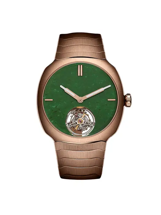 H. Moser & Cie. Streamliner Tourbillon Wyoming Jade 6804-0406