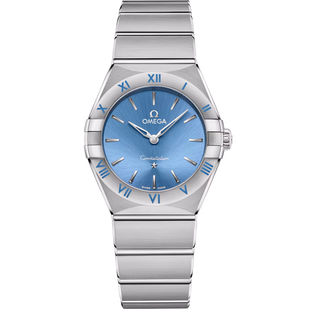 Omega Constellation 28 mm, steel on steel, Blue dial 131.10.28.60.03.001