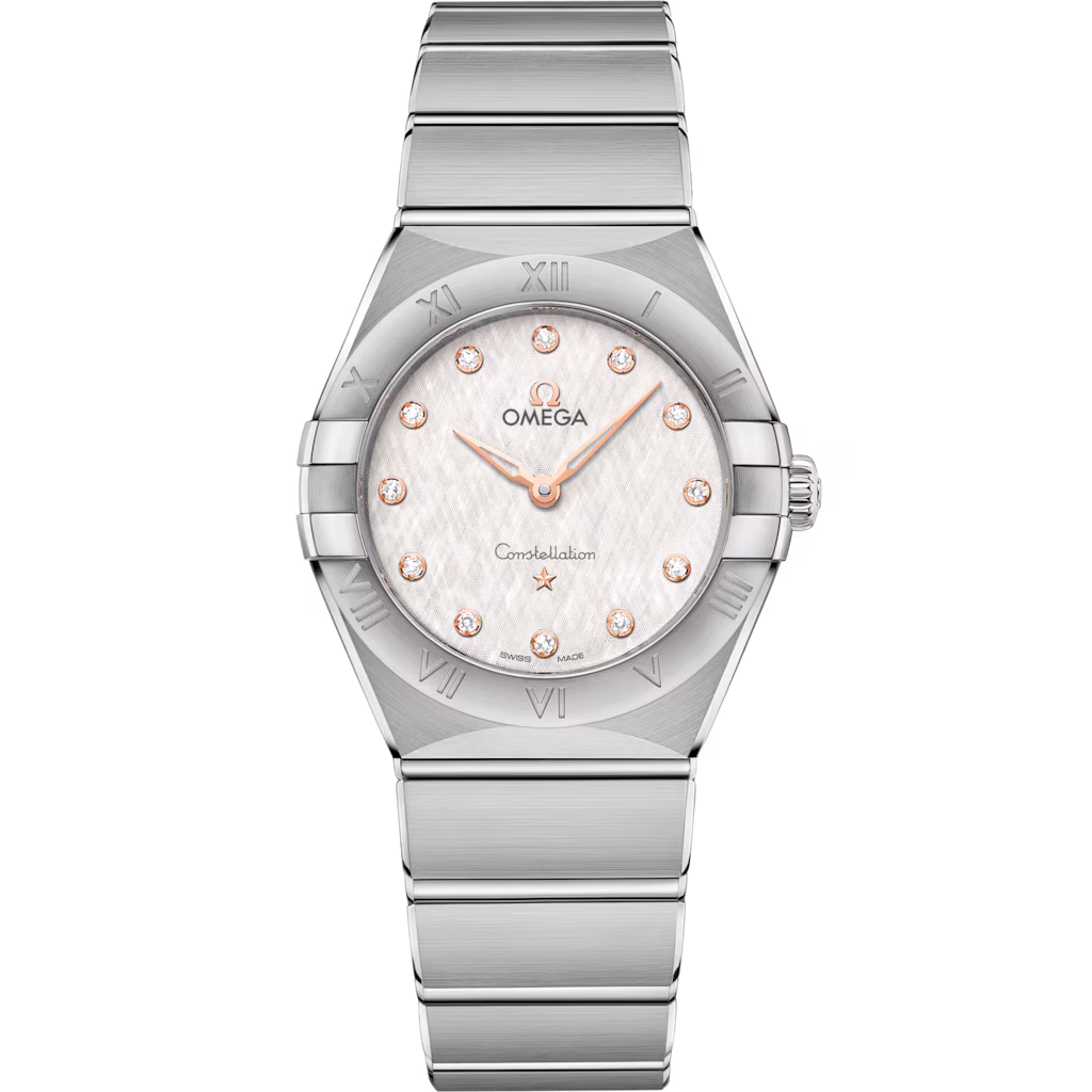 Omega Constellation 28 mm, steel on steel, Silver dial 131.10.28.60.52.001