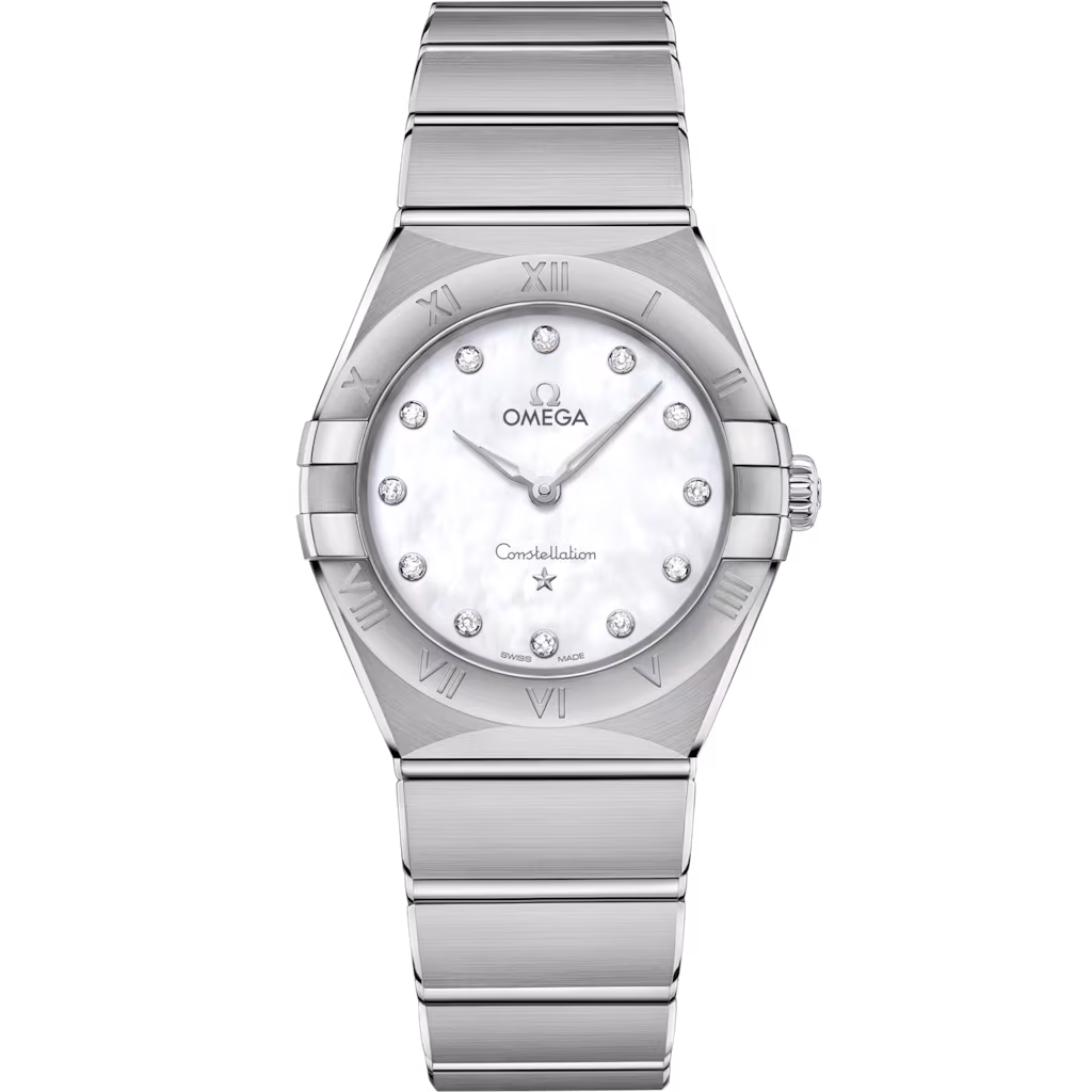 Omega Constellation 28 mm, steel on steel, White dial 131.10.28.60.55.001