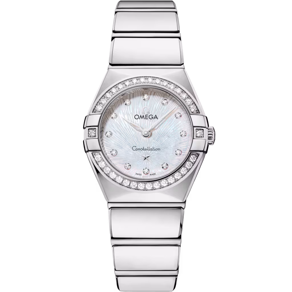Omega Constellation 25 mm, steel on steel, White dial 131.15.25.60.55.002