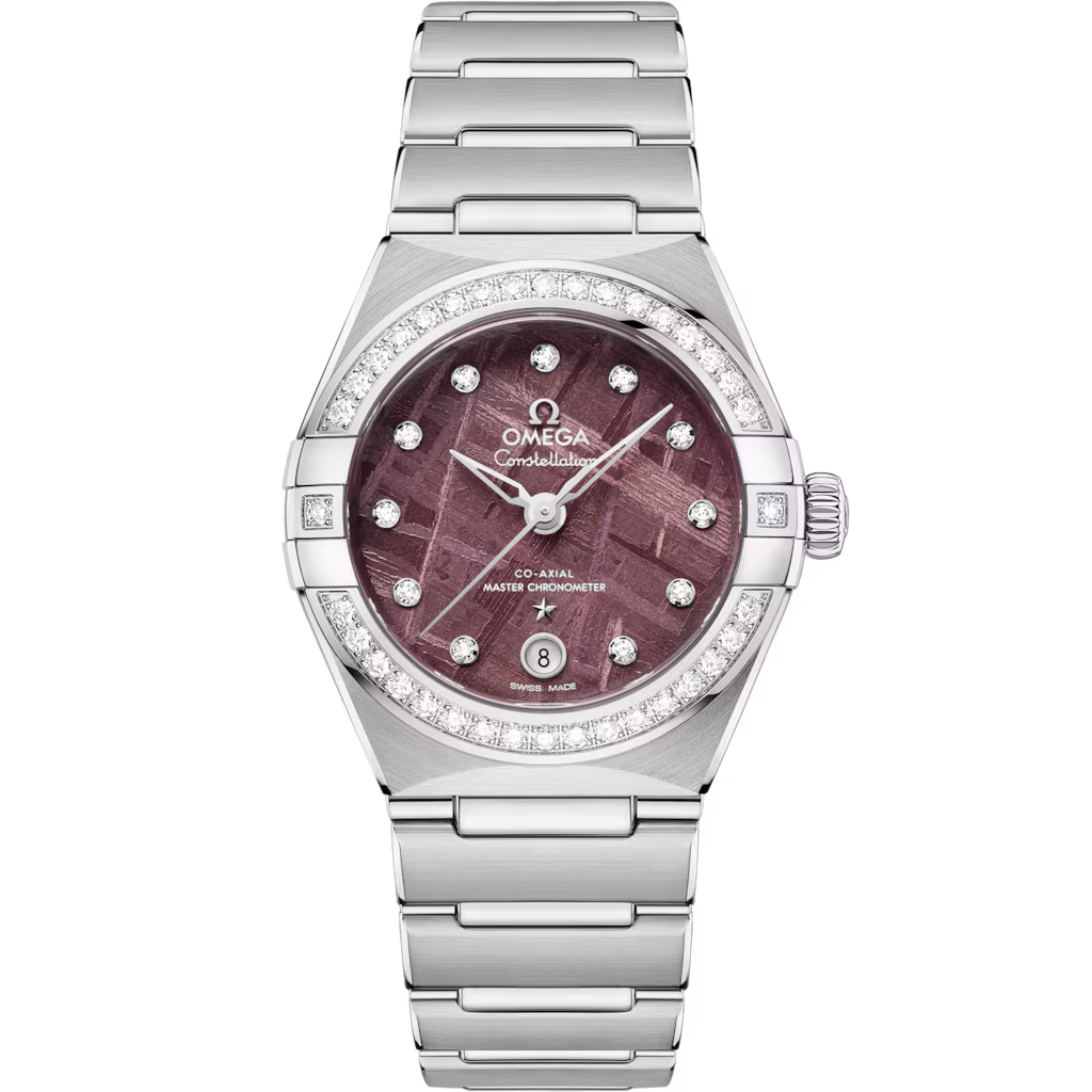 Omega Constellation 29 mm, steel on steel, Purple dial 131.15.29.20.99.001