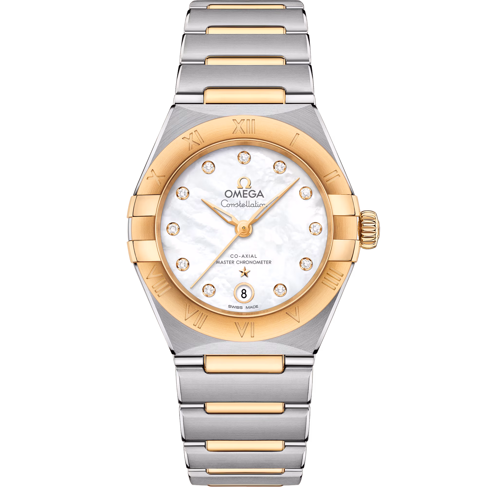 Omega Constellation 29 mm, steel ‑ yellow gold on steel ‑ yellow gold, White dial 131.20.29.20.55.002