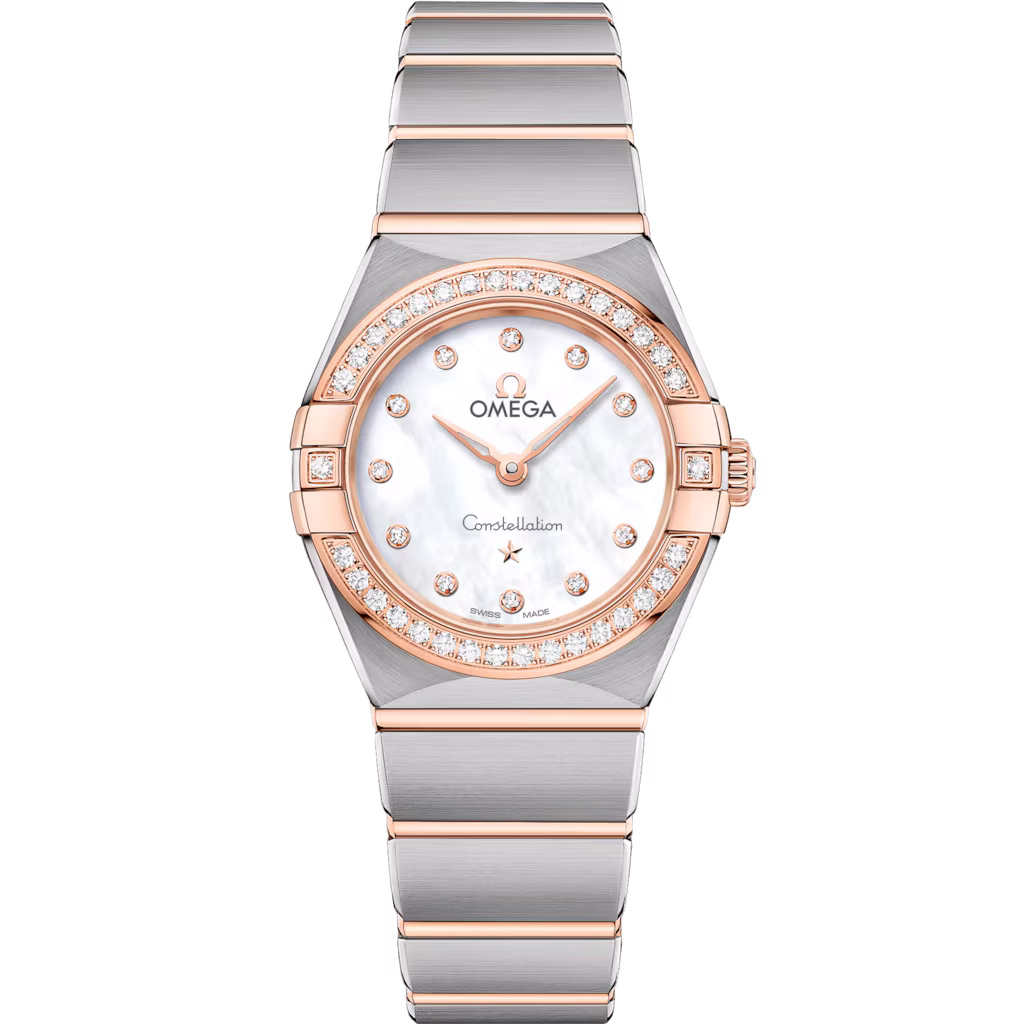 Omega Constellation 25 mm, steel - Sedna™ gold on steel - Sedna™ gold, White dial 131.25.25.60.55.001