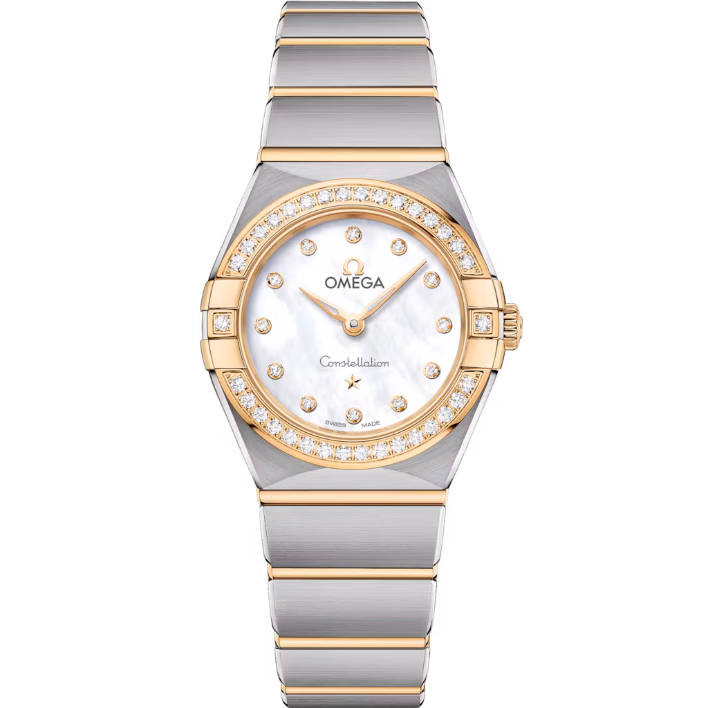 Omega Constellation 25 mm, steel - yellow gold on steel - yellow gold, White dial 131.25.25.60.55.002