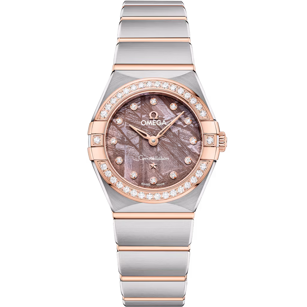Omega Constellation 25 mm, steel - Sedna™ gold on steel - Sedna™ gold, Lilac dial 131.25.25.60.99.001