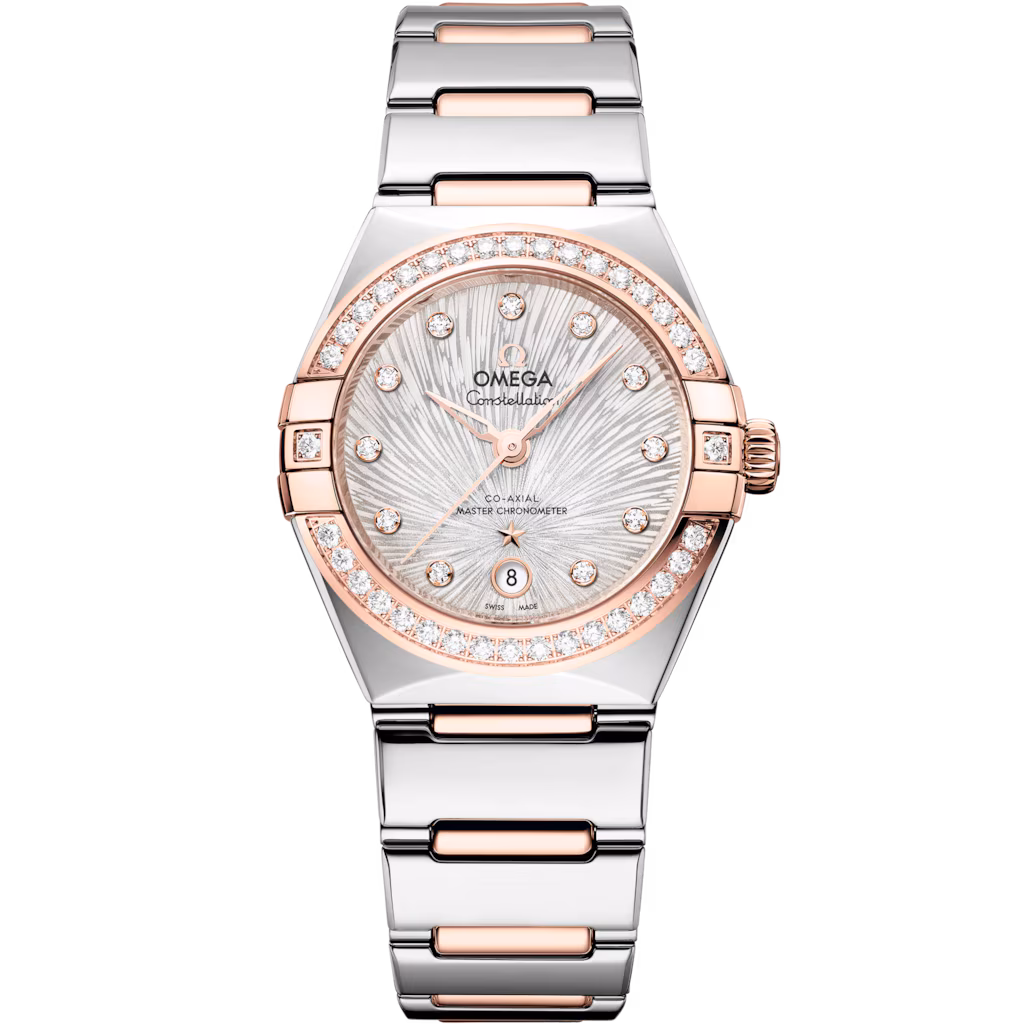 Omega Constellation 29 mm, steel ‑ Sedna™ gold on steel ‑ Sedna™ gold, Silver dial 131.25.29.20.52.003