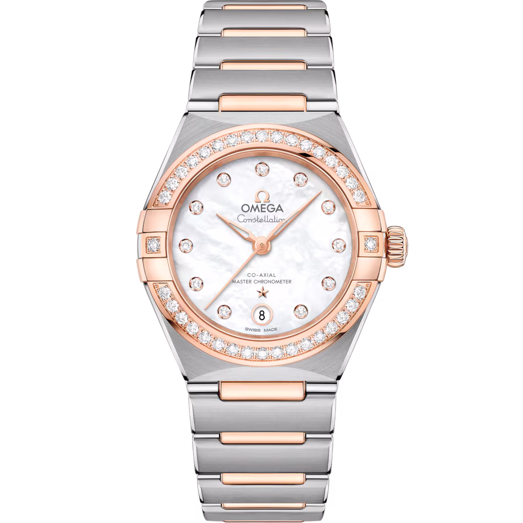 Omega Constellation 29 mm, steel ‑ Sedna™ gold on steel ‑ Sedna™ gold, White dial 131.25.29.20.55.001