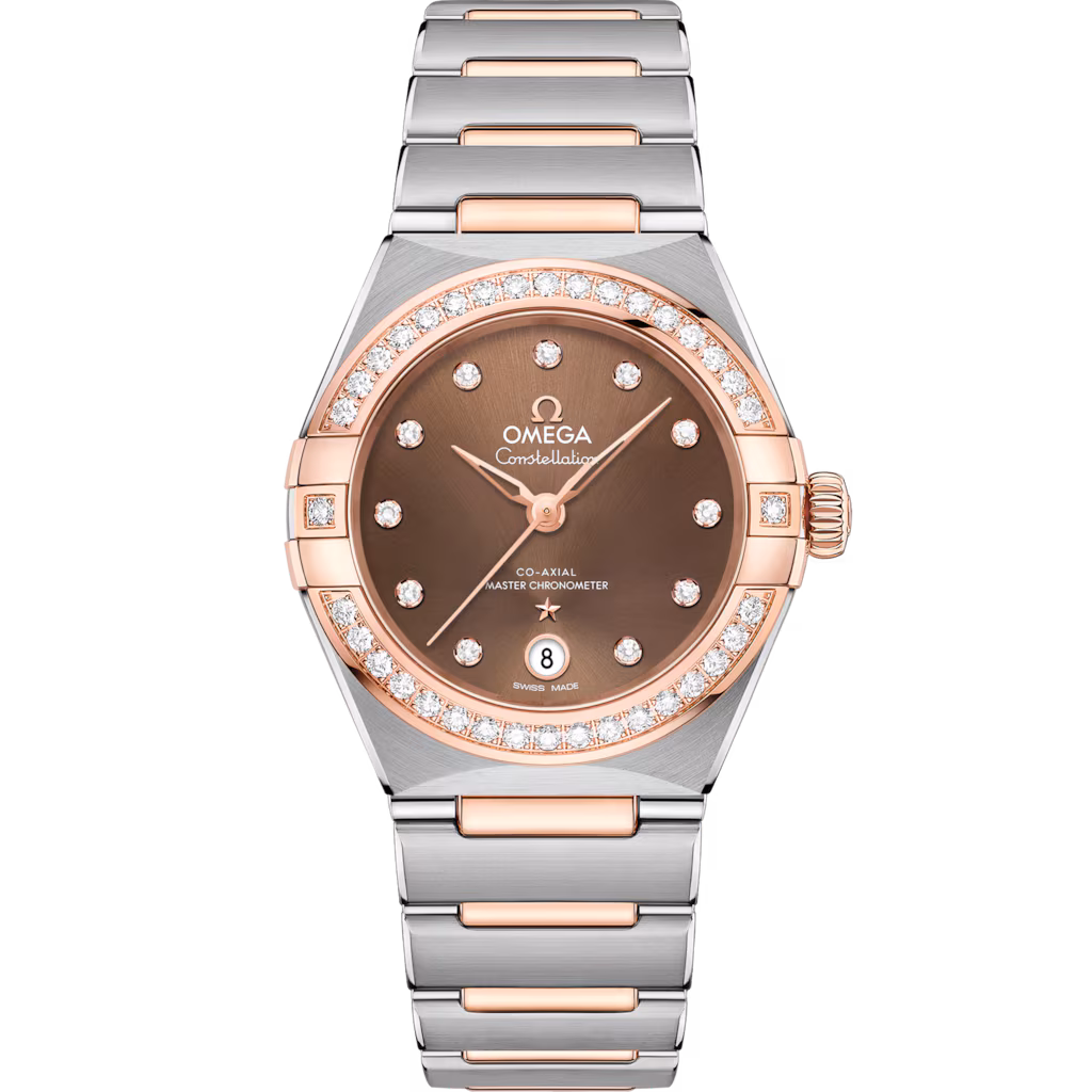 Omega Constellation 29 mm, steel ‑ Sedna™ gold on steel ‑ Sedna™ gold, Brown dial 131.25.29.20.63.001