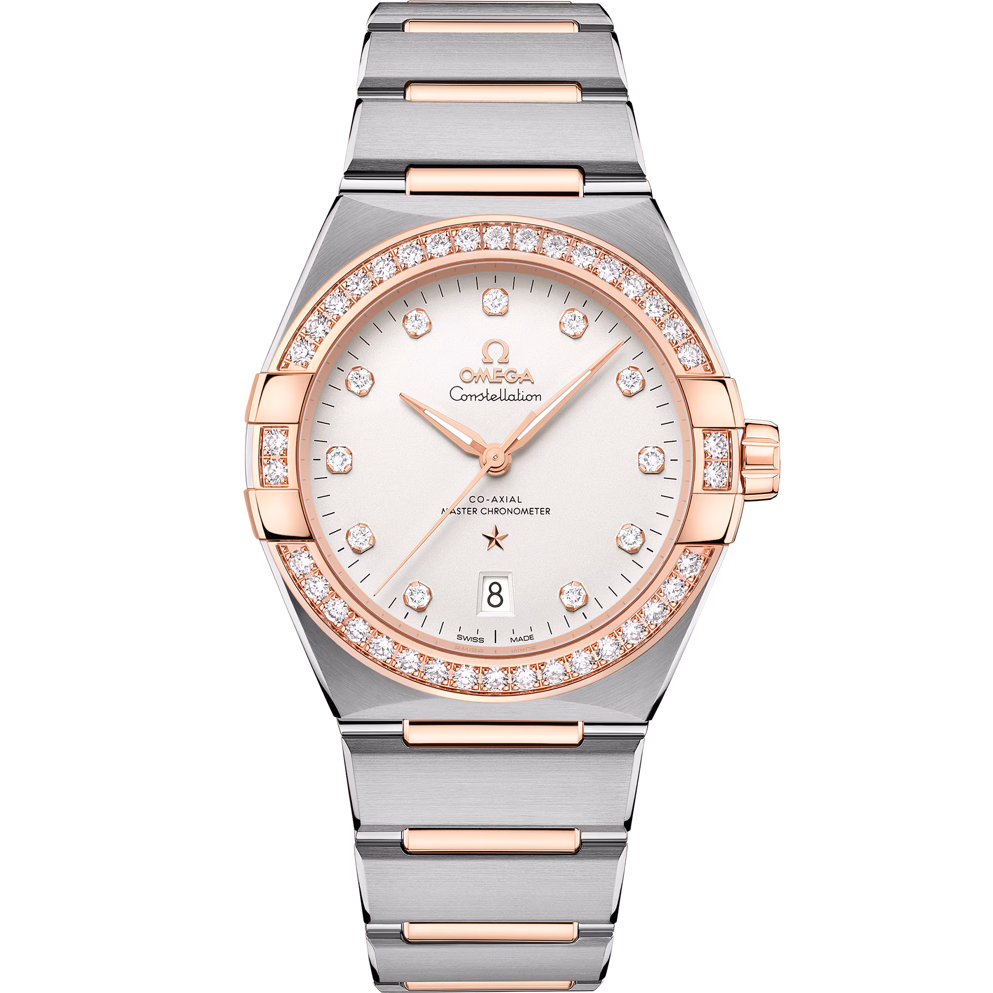 Omega Constellation 39 mm, steel ‑ Sedna™ gold on steel ‑ Sedna™ gold, Silver dial 131.25.39.20.52.001