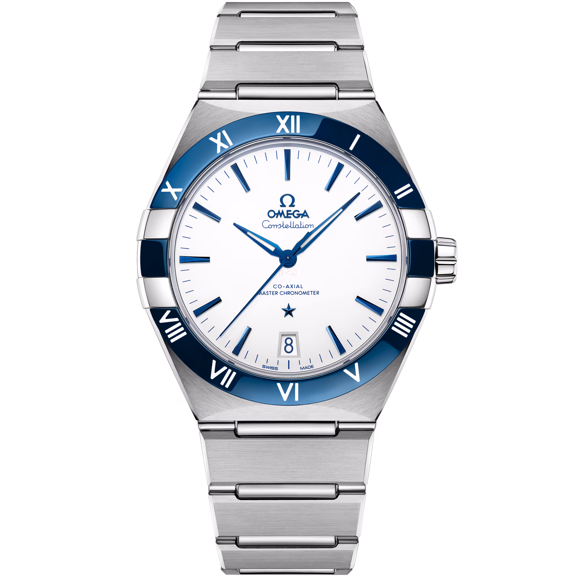 Omega Constellation 41 mm, steel on steel, White dial 131.30.41.21.04.001