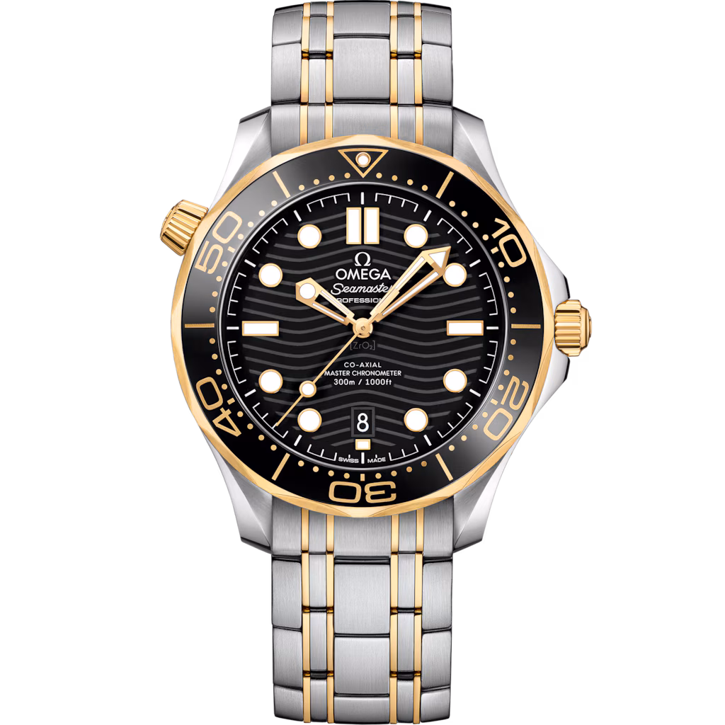 Omega Seamaster Diver 300M 42 mm, steel ‑ yellow gold on steel ‑ yellow gold, Diver 300M 210.20.42.20.01.002