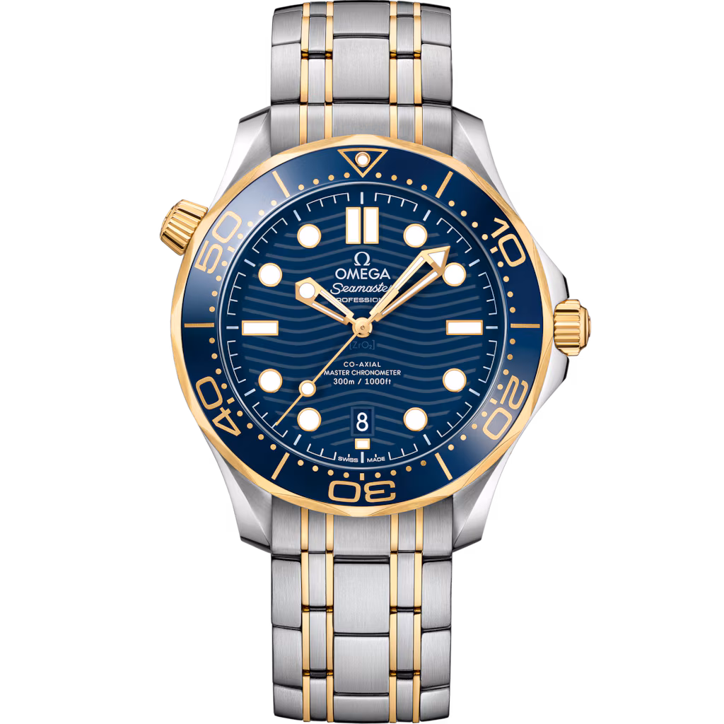Omega Seamaster Diver 300M 42 mm, steel ‑ yellow gold on steel ‑ yellow gold, Diver 300M 210.20.42.20.03.001