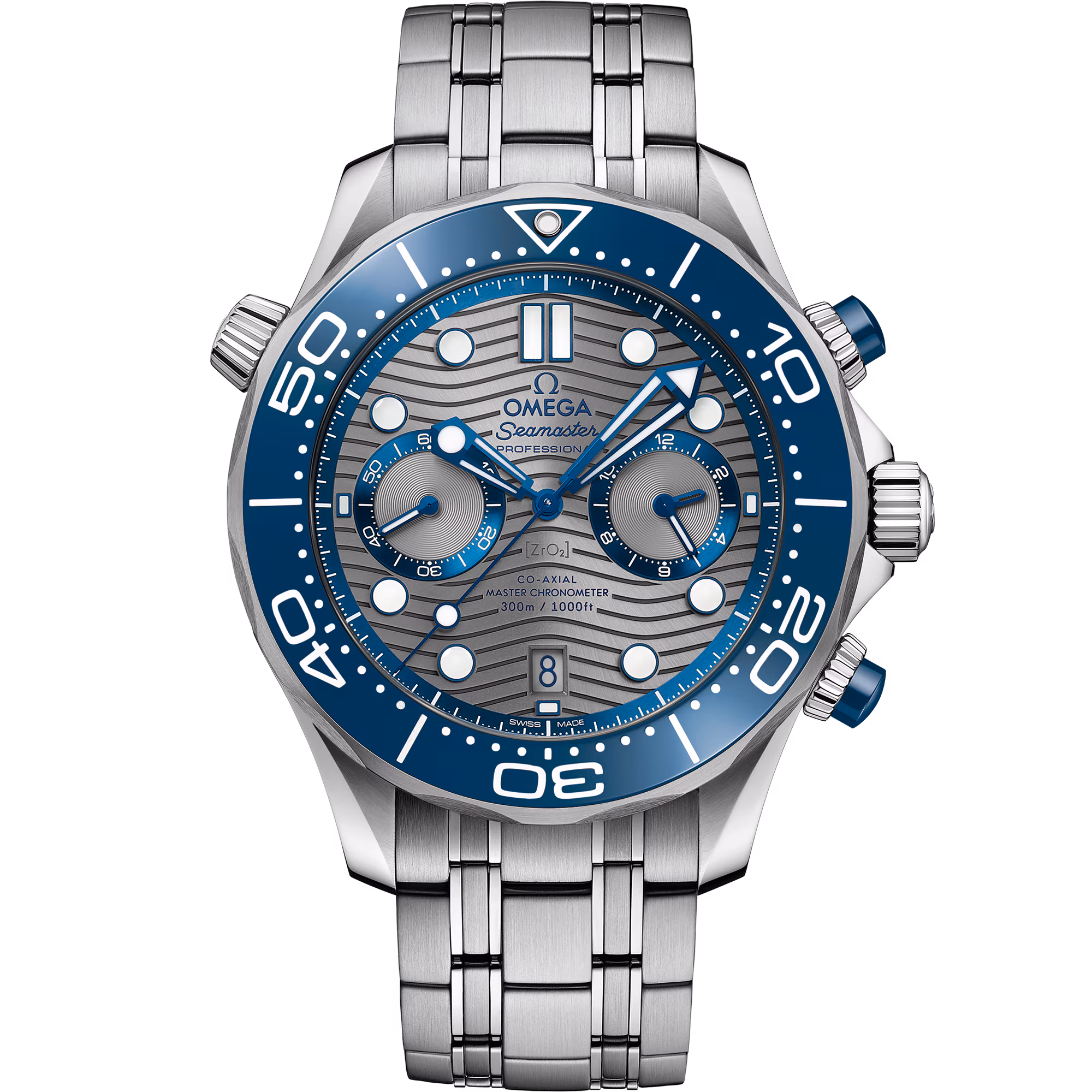Omega Seamaster Diver 300M 44 mm, steel on steel, Diver 300M 210.30.44.51.06.001