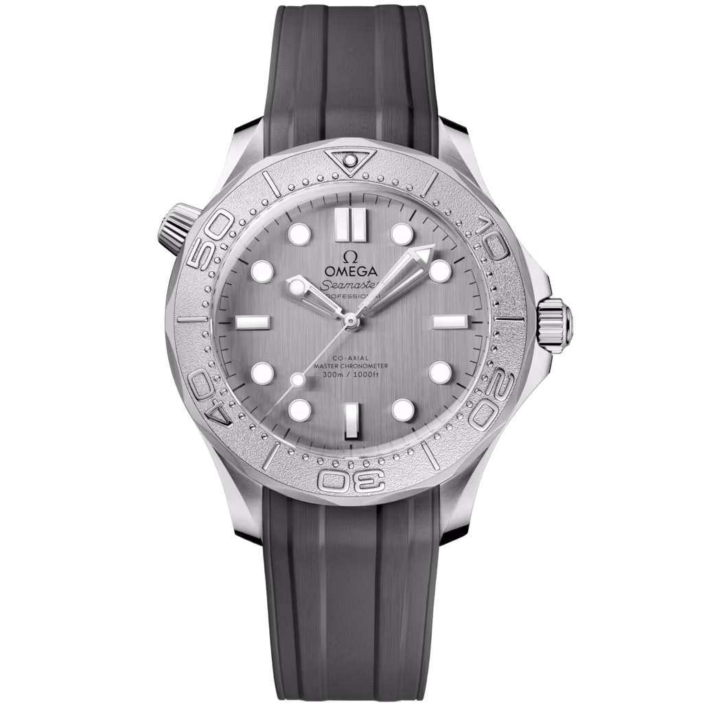 Omega Seamaster Diver 300M 42 mm, steel on rubber strap, Diver 300M 210.32.42.20.06.002