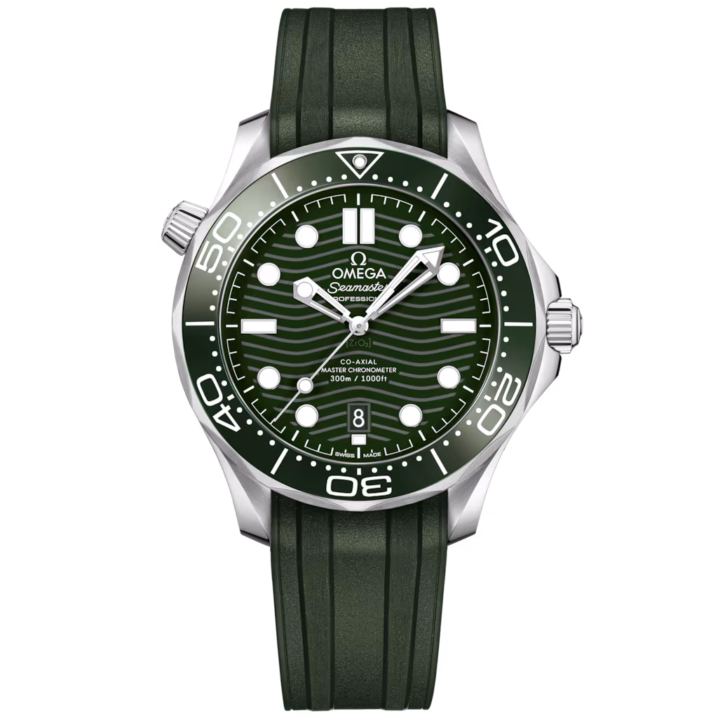 Omega Seamaster Diver 300M 42 mm, steel on rubber strap, Diver 300M 210.32.42.20.10.001