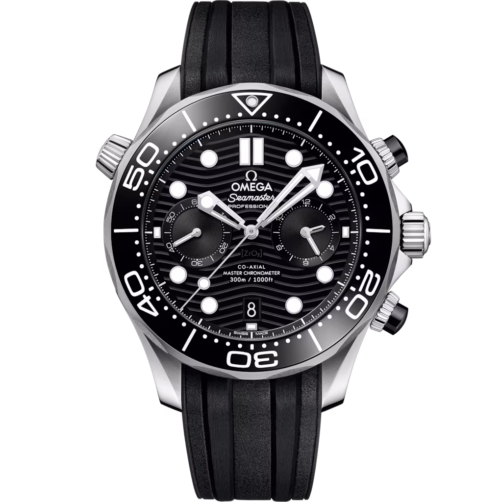 Omega Seamaster Diver 300M 44 mm, steel on rubber strap 210.32.44.51.01.001