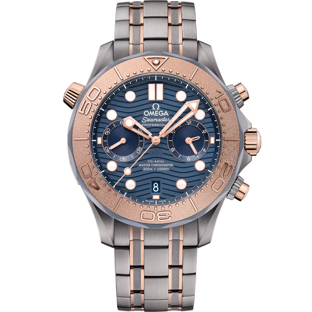 Omega Seamaster Diver 300M 44 mm, titanium - tantalum - Sedna™ gold on titanium - tantalum - Sedna™ gold 210.60.44.51.03.001
