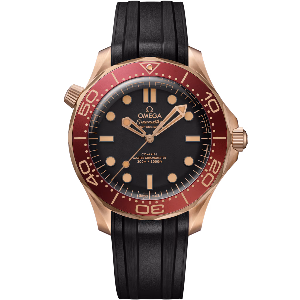 Omega Seamaster Diver 300M 42 mm, Bronze gold on rubber strap 210.92.42.20.01.003