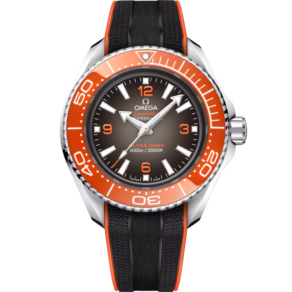 Omega Ultra Deep Seamaster Planet Ocean 6000M 45.5 mm, O-MEGASTEEL on rubber strap 215.32.46.21.06.001