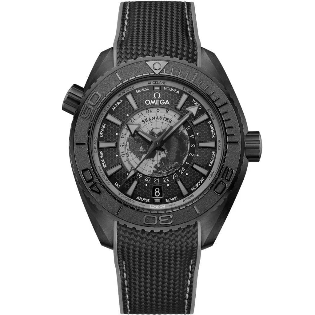 Omega Seamaster Planet Ocean 600M 45.5 mm, black ceramic on rubber strap, Planet Ocean 600M 215.92.46.22.01.007