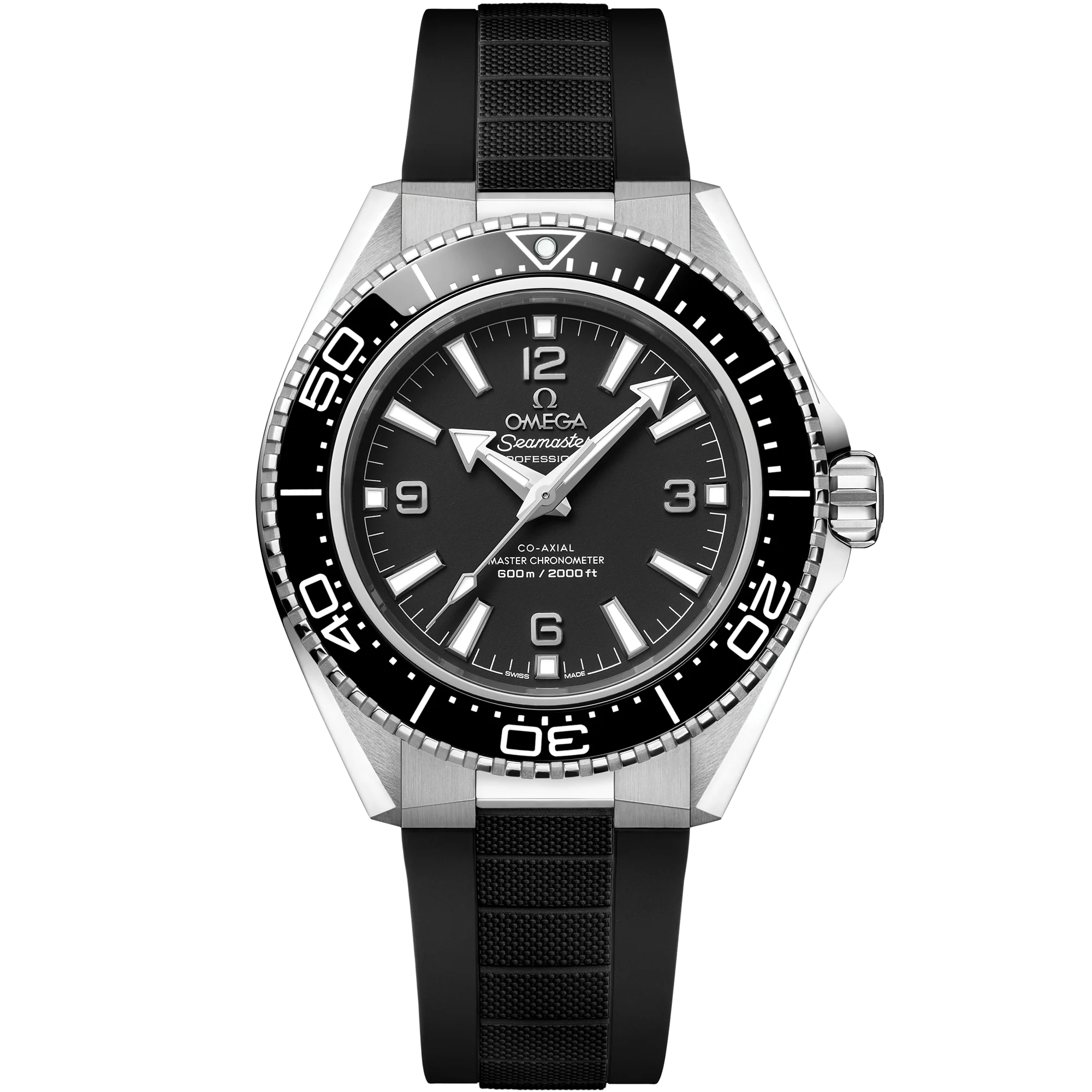 Omega Seamaster Planet Ocean 600M 42 mm, steel on rubber strap, Planet Ocean 600M 217.32.42.21.01.001
