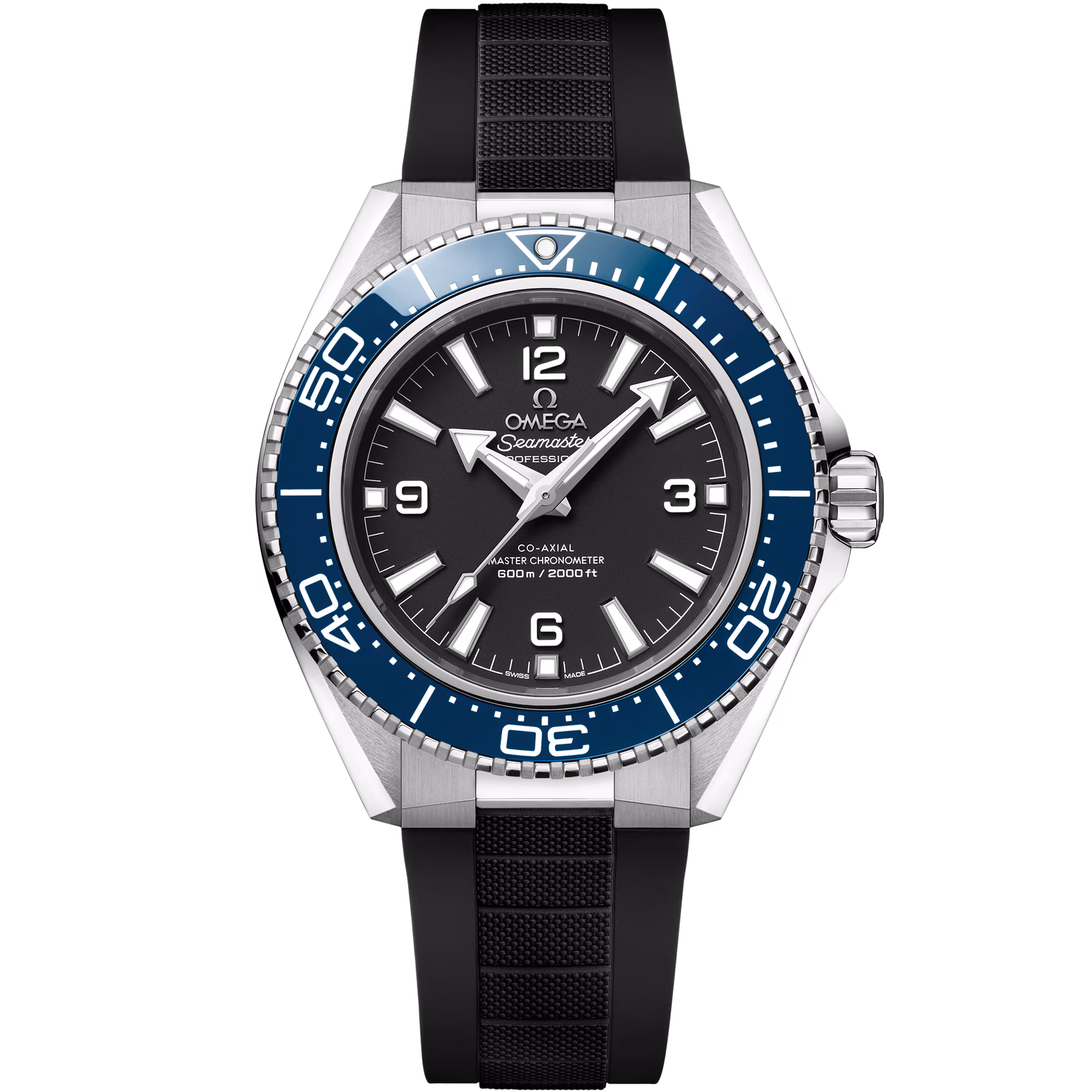 Omega Seamaster Planet Ocean 600M 42 mm, steel on rubber strap, Planet Ocean 600M 217.32.42.21.01.002