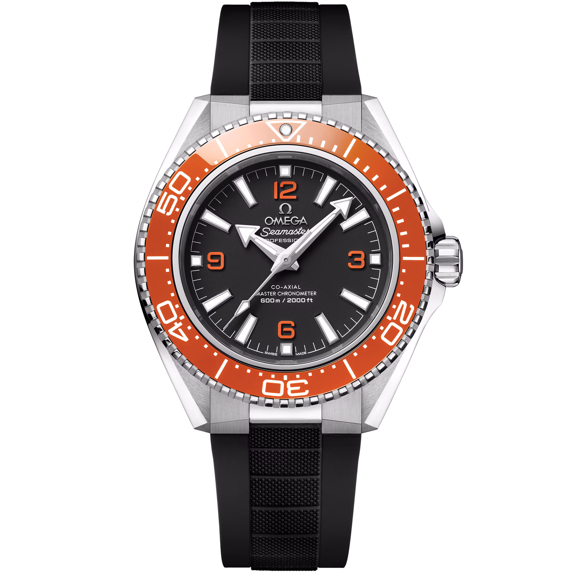 Omega Seamaster Planet Ocean 600M 42 mm, steel on rubber strap, Planet Ocean 600M 217.32.42.21.01.003